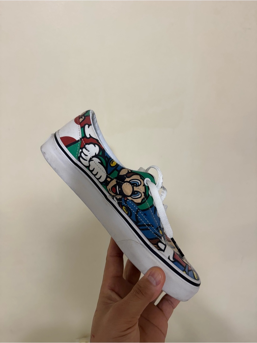 Vans Kids Super Mario Multicolor Canvas Sneakers - White Trim